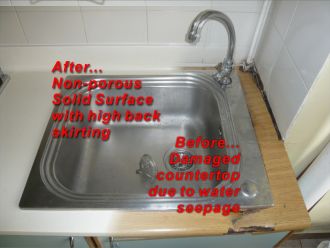 Countertop Replacement - Before & After